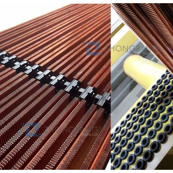 What is the main function of copper finned tube?