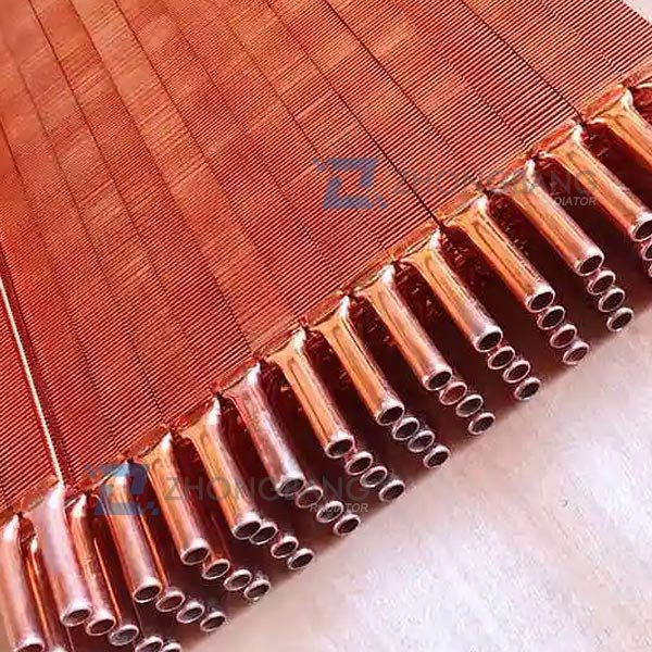 What are the types of copper finned tubes?